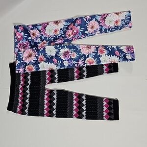 One Step Up & TJX Set Of Two Girls Leggings Size 4